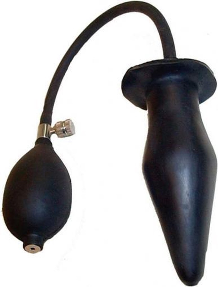 Opblaasbare Rubberen Buttplug M - Solid