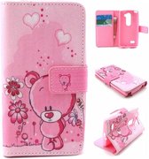 iCarer Bear wallet case hoesje LG G4C