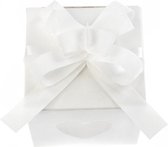 DIY strikjes - pull bow wit 1cm 50 stuks