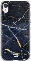 HappyCase Apple iPhone XR Hoesje Flexibel TPU Donker Marmer Print