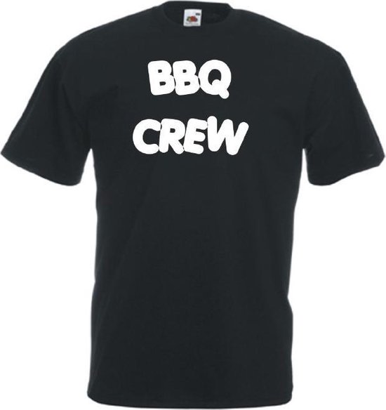 Mijncadeautje Unisex T-shirt zwart (maat XL) BBQ Crew