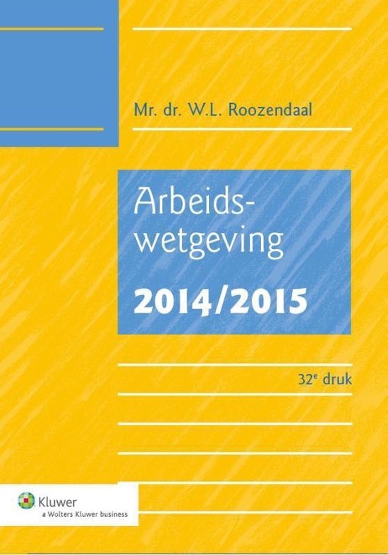 Arbeidswetgeving 2014/2015 - cover