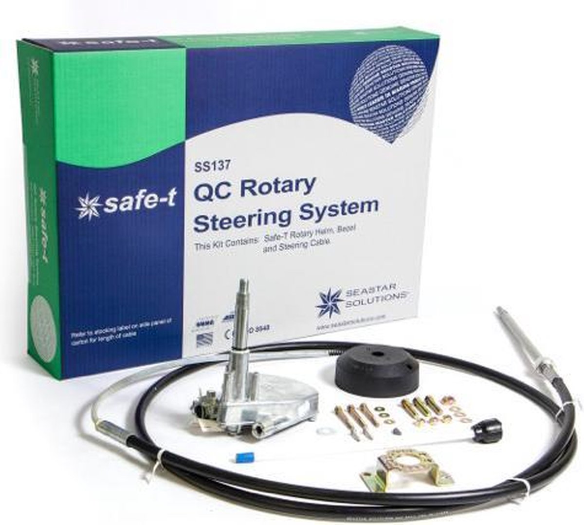 SeaStar Safe-T QC Tilt stuursysteem met kabel 26' (7.93m)