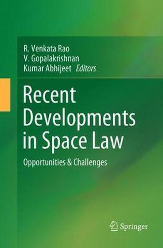 Recent Developments in Space Law - cover