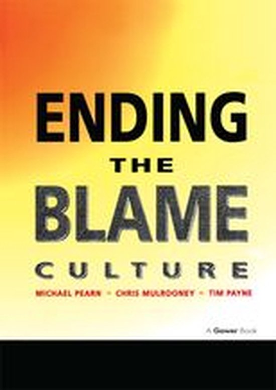 Ending the Blame Culture - cover