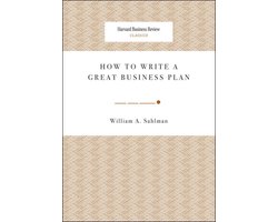 Omslag van Harvard Business Review Classics - How to Write a Great Business Plan