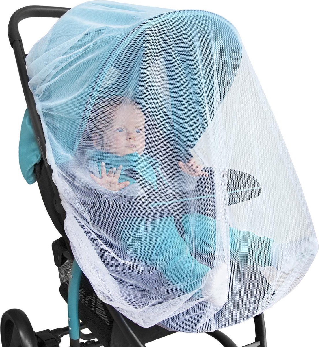 Baby Klamboe voor Kinderwagen, Buggy, Autostoel en Pack N Play