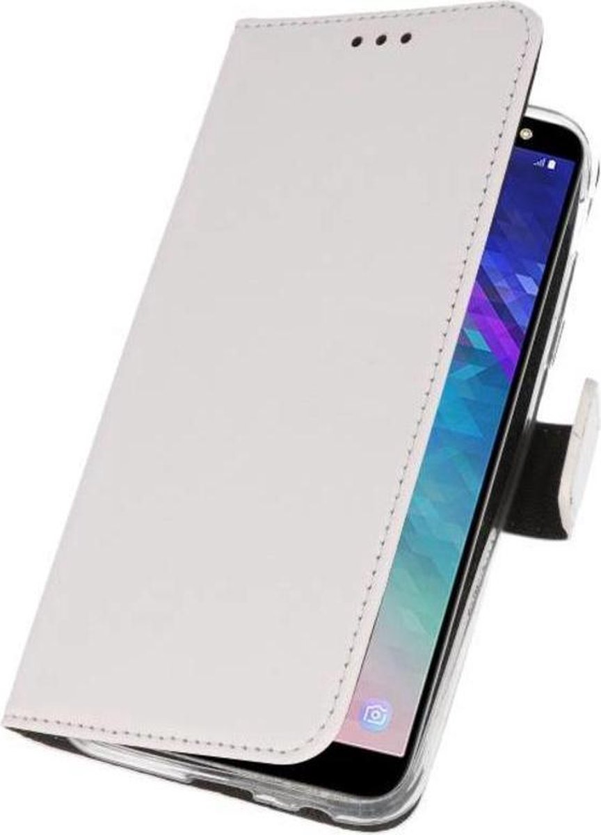 Bestcases Pasjeshouder Telefoonhoesje Samsung Galaxy A6 (2018) - Wit