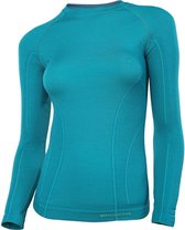 Brubeck | Dames Thermo Active Ondershirt met Merino Wol - Naadloos -  Lange Mouw-smaragdgroen-L