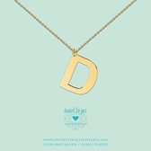 Heart to Get - Grote Letter - Ketting - Zilver