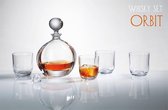 Crystal Bohemia Whiskey Set Orbit - Kristal - 800 + 280ml - 1+6 stuks