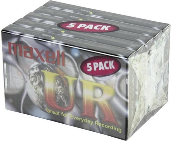 Maxell cassette-bandje UR90 (5 stuks)