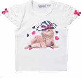 Dirkje T-shirt Cherish white   -  Maat  68