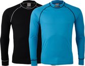 Craft Active Multi Longsleeve Thermo  Sportshirt - Maat XXL  - Mannen - blauw/zwart