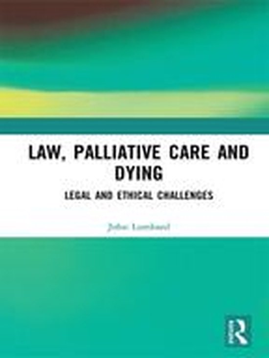 Law, Palliative Care and Dying - cover