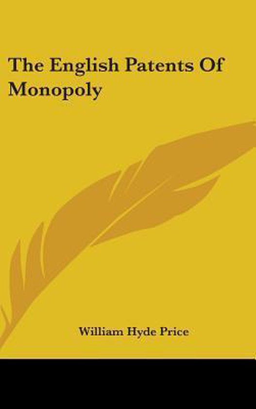 The English Patents of Monopoly - cover
