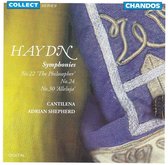 Haydn: Symphonies nos 22, 24 & 30 / Adrian Shepherd, Cantilena