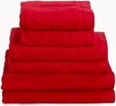 Douchelaken 70x140 cm uni imperial luxury hotelkwaliteit rood - 3 stuks