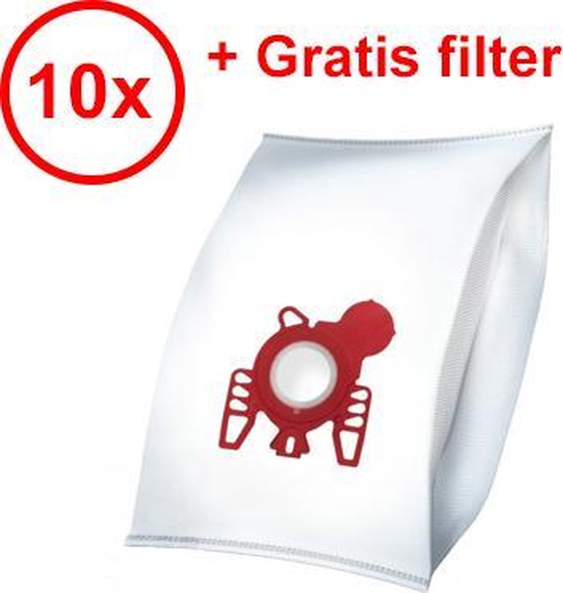 Miele FJM filterplus 3-D stofzuigerzak (10 stuks + gratis filter) High performance Huismerk