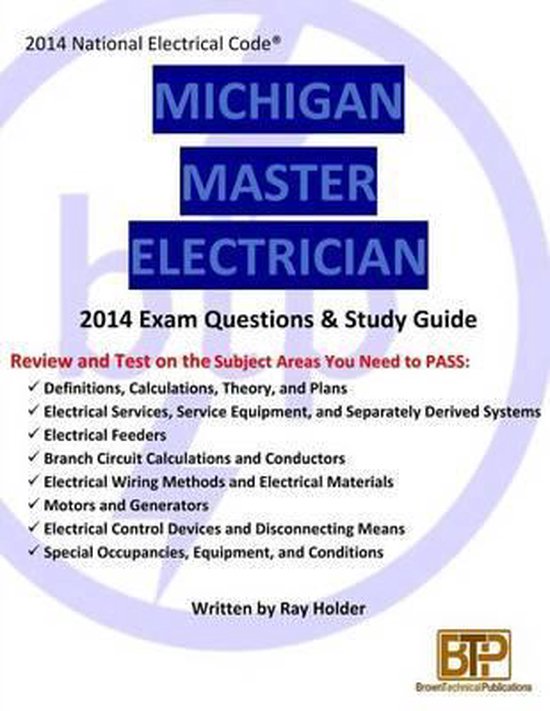 Michigan 2014 Master Electrician Study Guide - cover