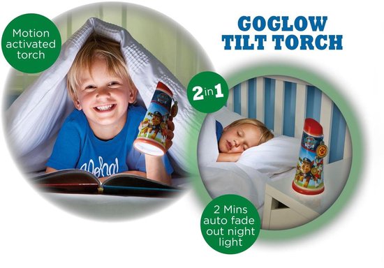 Paw patrol Go Glow - Speelgoedzaklamp - blauw