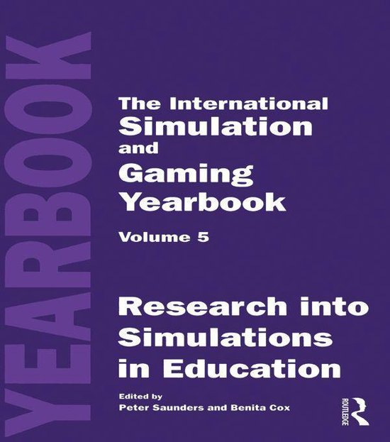 International Simulation and Gaming Yearbook - cover
