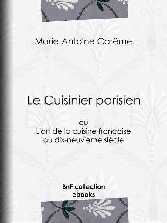 Le Cuisinier parisien - cover