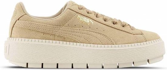 Puma - Dames Sneakers Suede Platform Trace Wn's - Beige - Maat 37 | bol.com