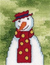 Borduurpakket Sneeuwpop Met Hoedje (252) - RTO