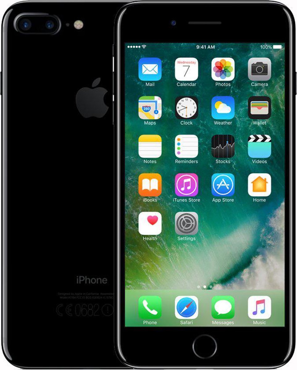 Apple iPhone 7 Plus - 128GB - Gitzwart