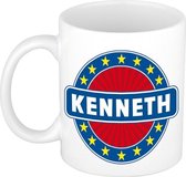 Kenneth naam koffie mok / beker 300 ml  - namen mokken