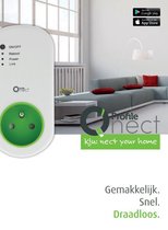 PROFILE QNECT wand inbouw schakelaar - 400W - wit