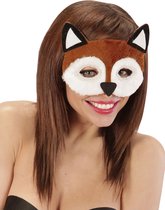 WIDMANN - Bruine vossen masker voor vrouwen - Maskers > Masquerade masker