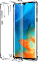 Huawei P30 Pro Hoesje - Anti Shock Proof Siliconen Back Cover Case Hoes Transparant