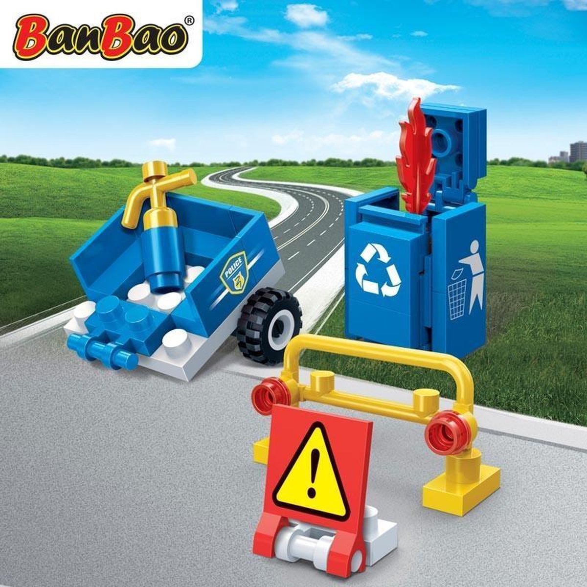 Afbeelding van product Banbao Uitbreidingsset - Politie - 39-delig - Past op Lego - Cadeau Tip