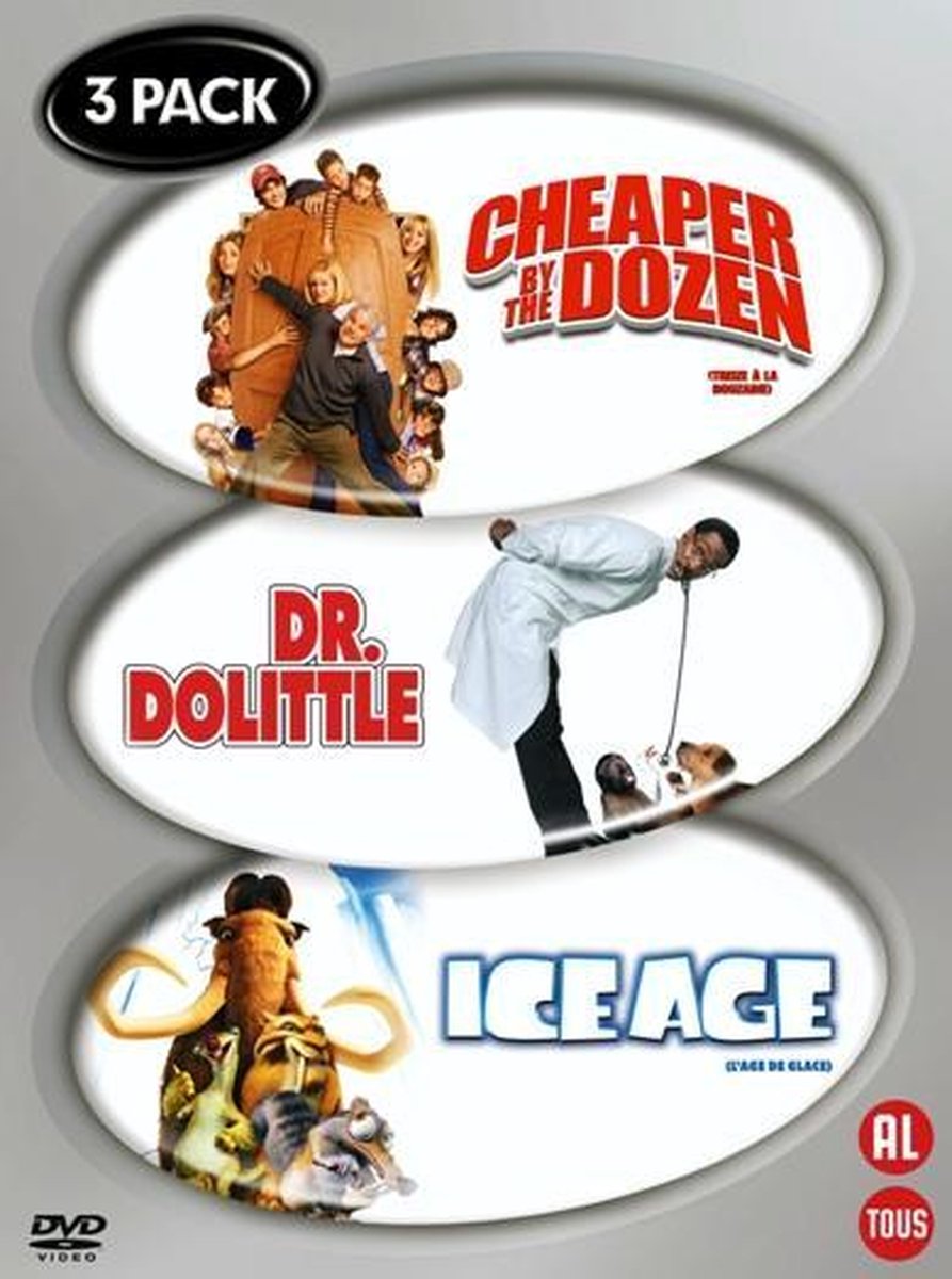 Cheaper By The Dozen/Dr Dolittle/Ice Age