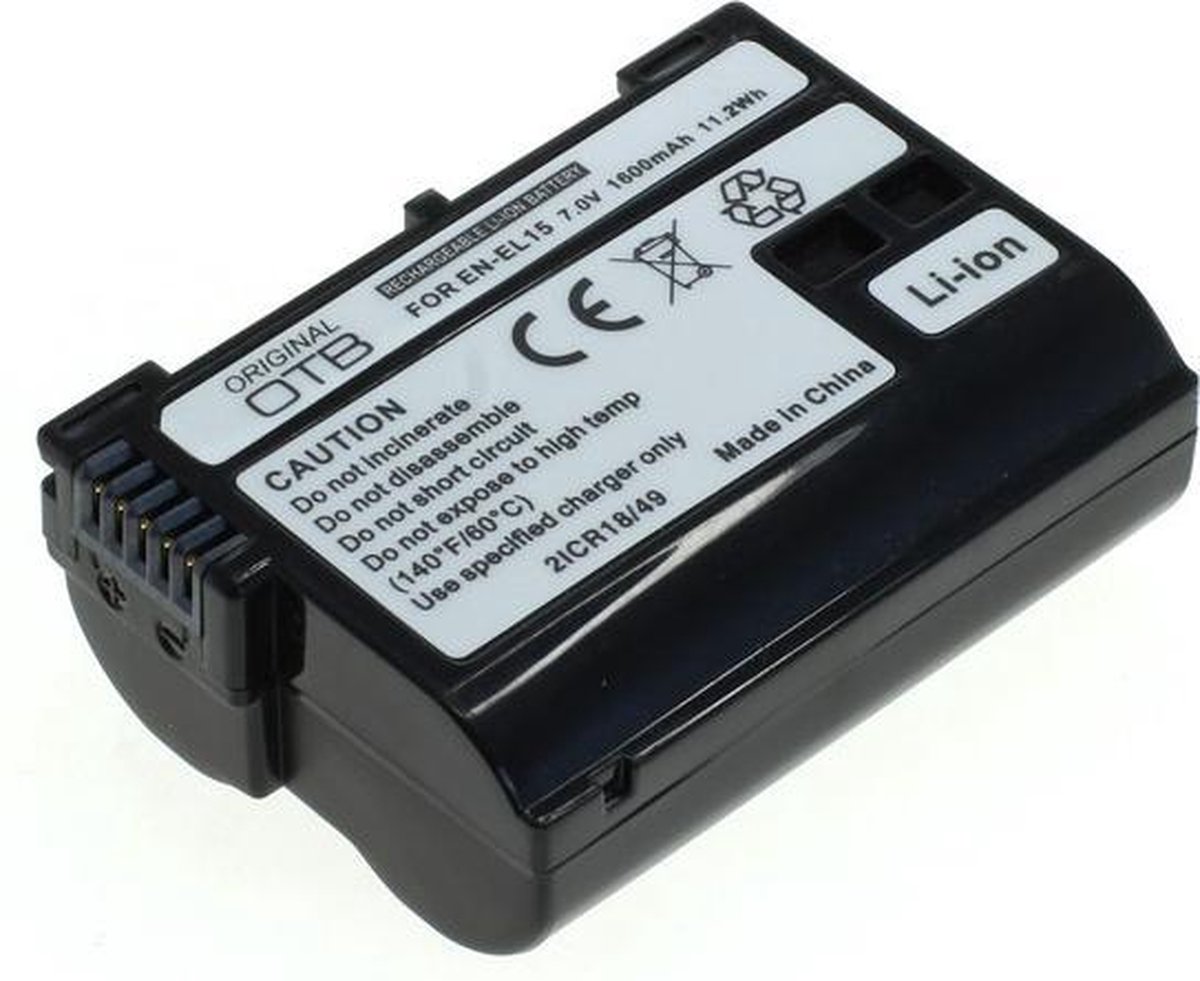 Accu ENEL15 voor div. Nikon camera's