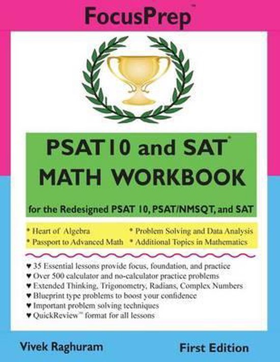 PSAT 10 and SAT Math Workbook - cover