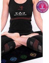 Yoga top - Lotus - Naadloos - Zwart - Maat M/L