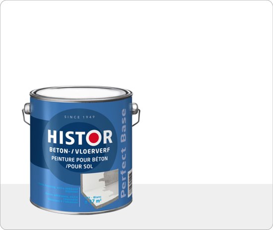 Histor Perfect Base Beton- en Vloerverf 2,5 liter - Wit