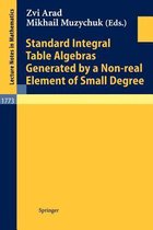 Standard Integral Table Algebras Generated by a Non-real Element of Small Degree