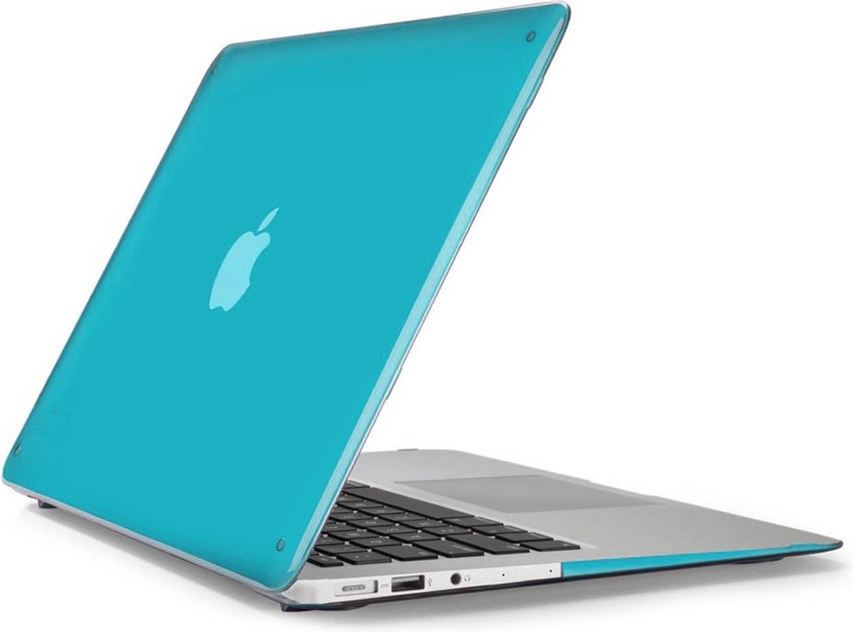 Qatrixx Macbook Retina 12 inch Hard Case Cover Laptop Hoes Aqua/Turquoise Blue Blauw