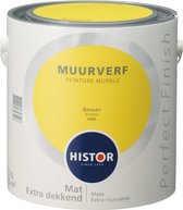 Histor Perfect Finish Muurverf Mat - 2,5 Liter - Banaan