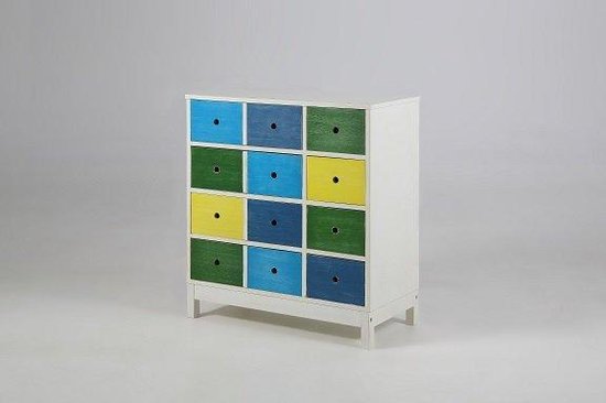 Ladenkast met gekleurde lades | bol.com