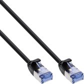 Câble réseau ultraplat U/FTP CAT6a 10 Gigabit / noir - PVC - 10 mètres