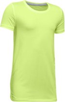 Under Armour Armour Short Sleeve - Sportshirt - Meisjes - Geel - Maat 140