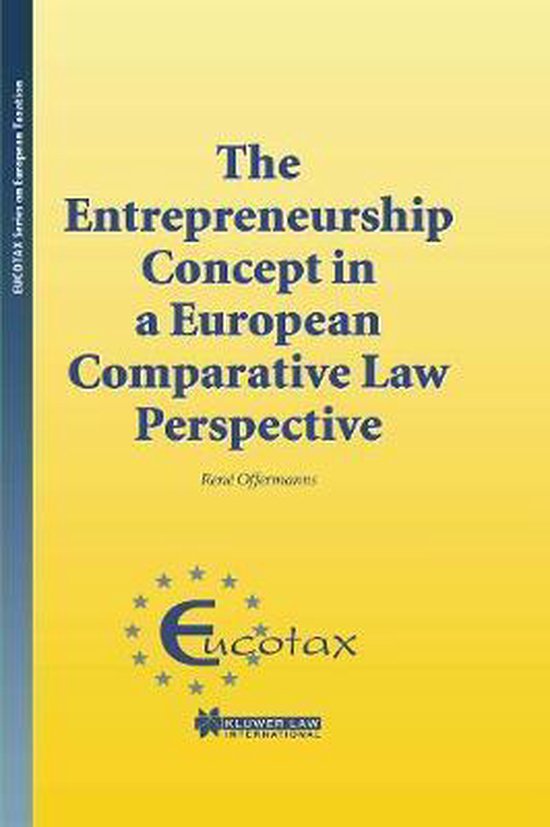 The Entrepreneurship Concept in a European Comparative Law P ... - cover
