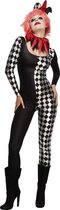 Harlequin Kostuum | Sexy Harlekijn Catsuit | Vrouw | Medium | Halloween | Verkleedkleding