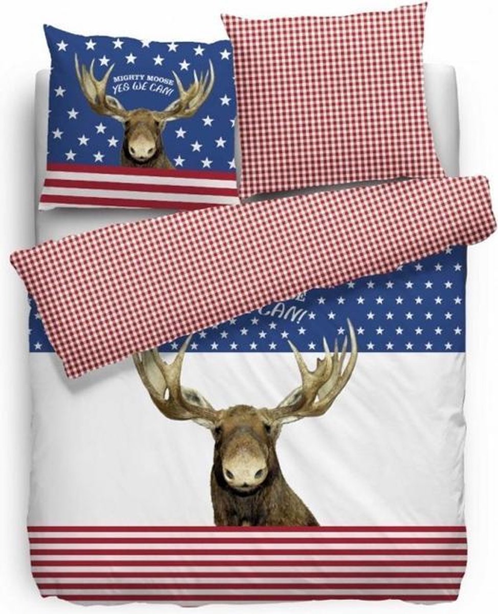 Covers & Co Mighty Dekbedovertrek - Litsjumeaux - 240x200/220 cm - Rood