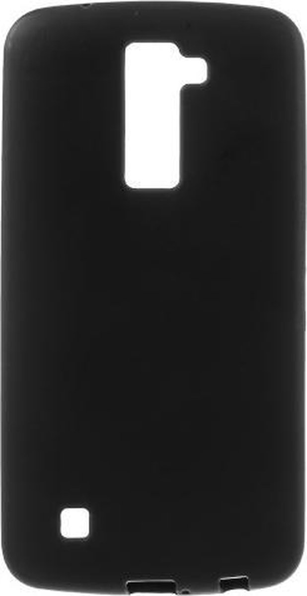Matte silicone hoesje zwart Geschikt voor: LG K10